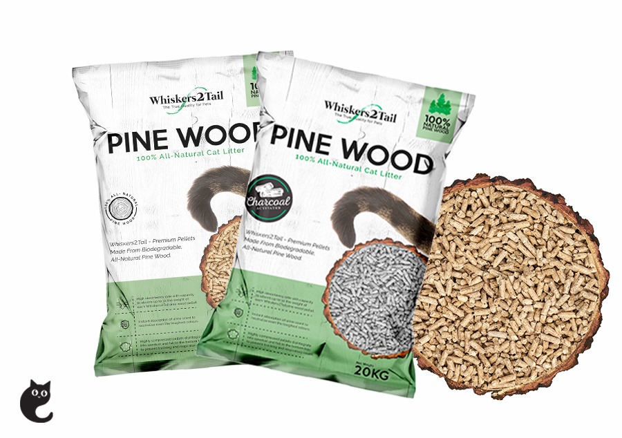 Rapid Clumping Cat Litter - Whiskers2Tail Pine Wood Litter 